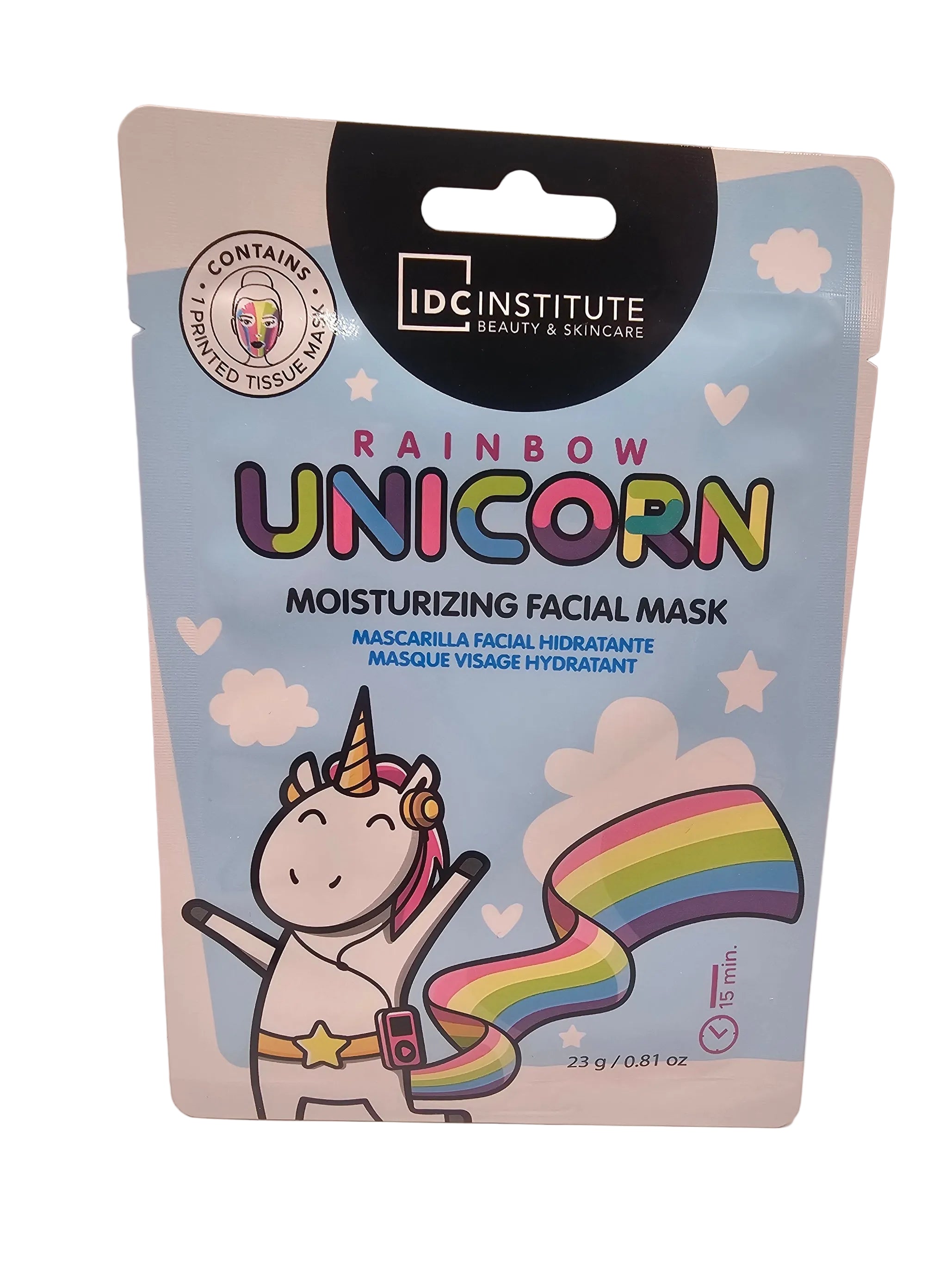 Máscara Facial Rainbow Unicorn IDC Institute