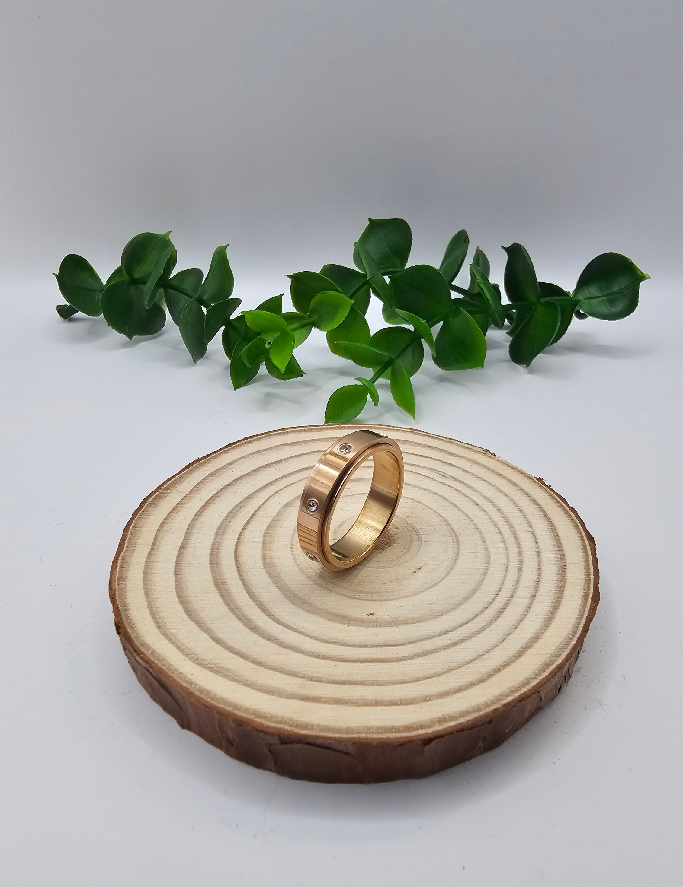 Anel Giratório com Diamantes