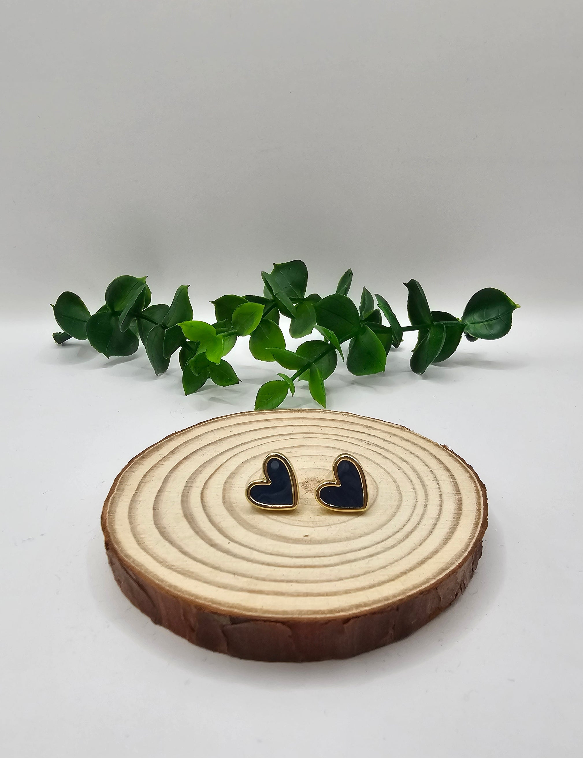 Brincos Love Detalhe Azul