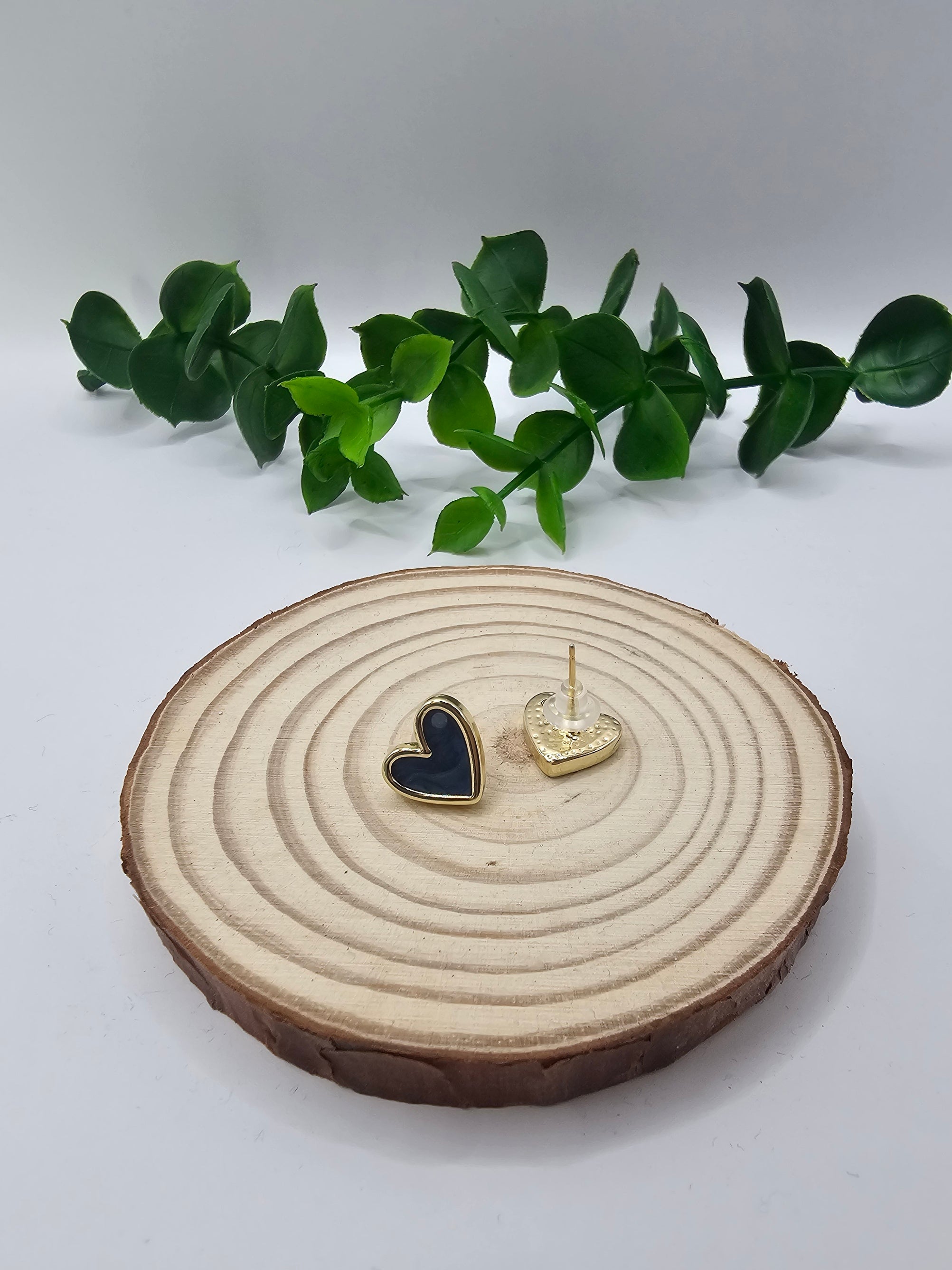 Brincos Love Detalhe Azul