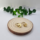 Argolas Dourado com Flor