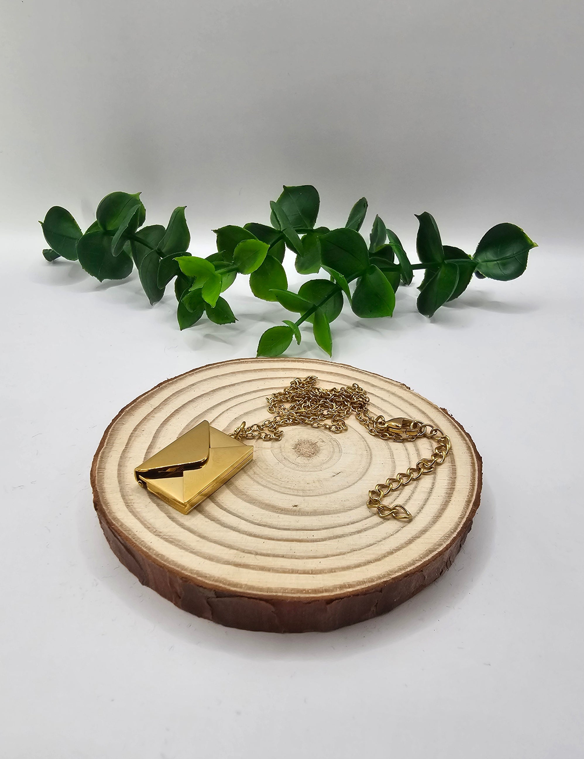 Colar Pendente Envelope Love You