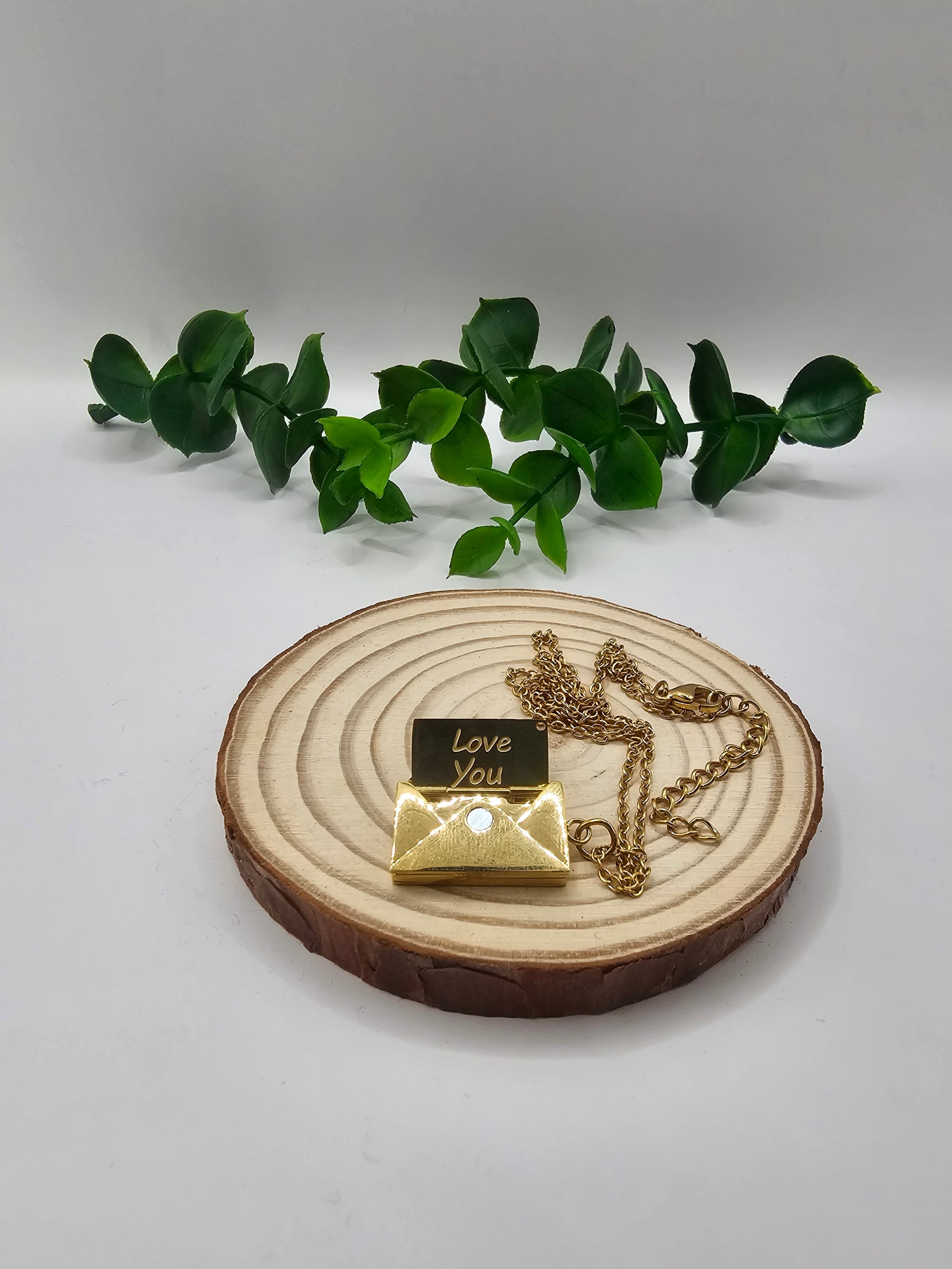 Colar Pendente Envelope Love You