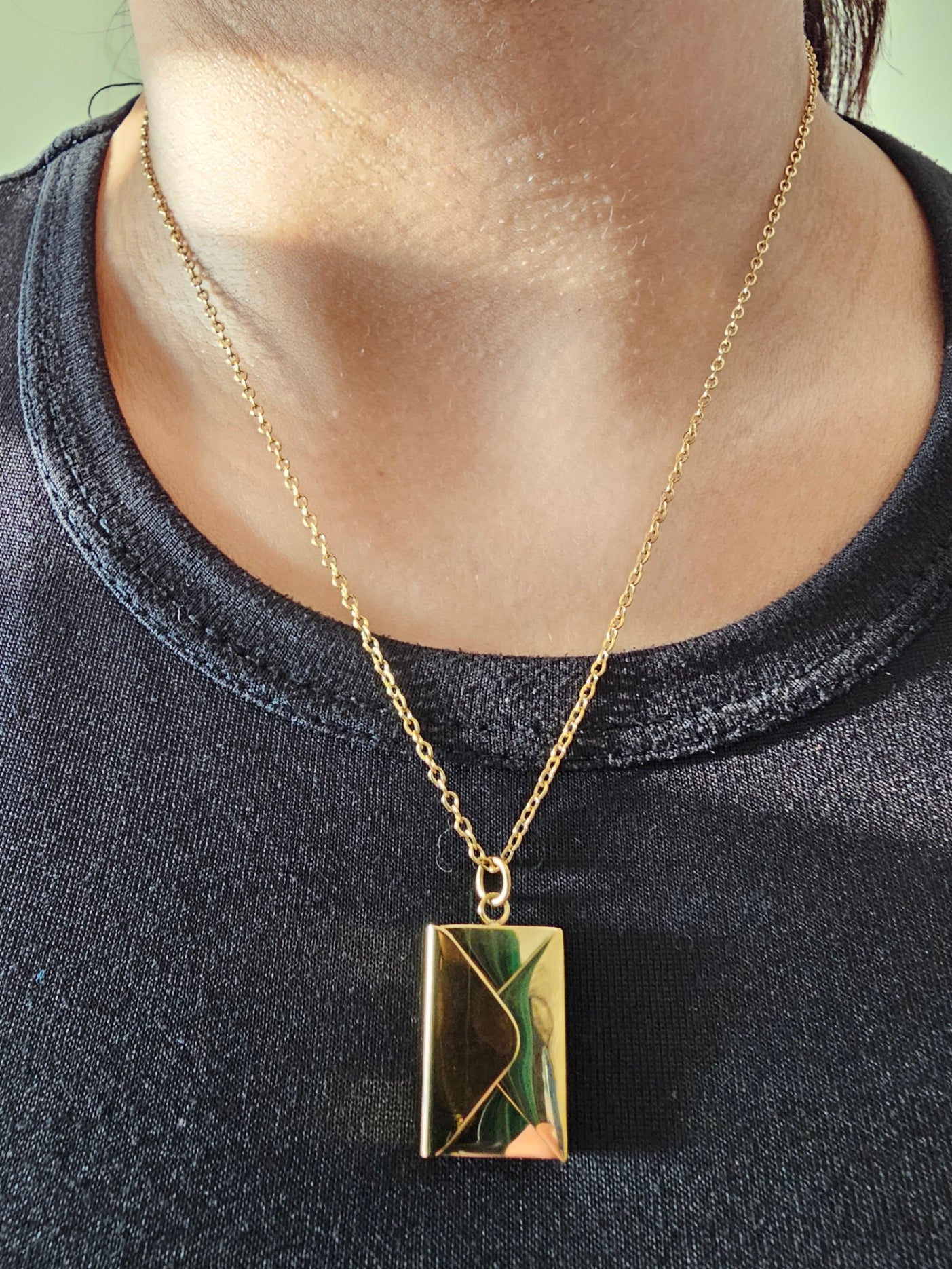 Colar Pendente Envelope Love You