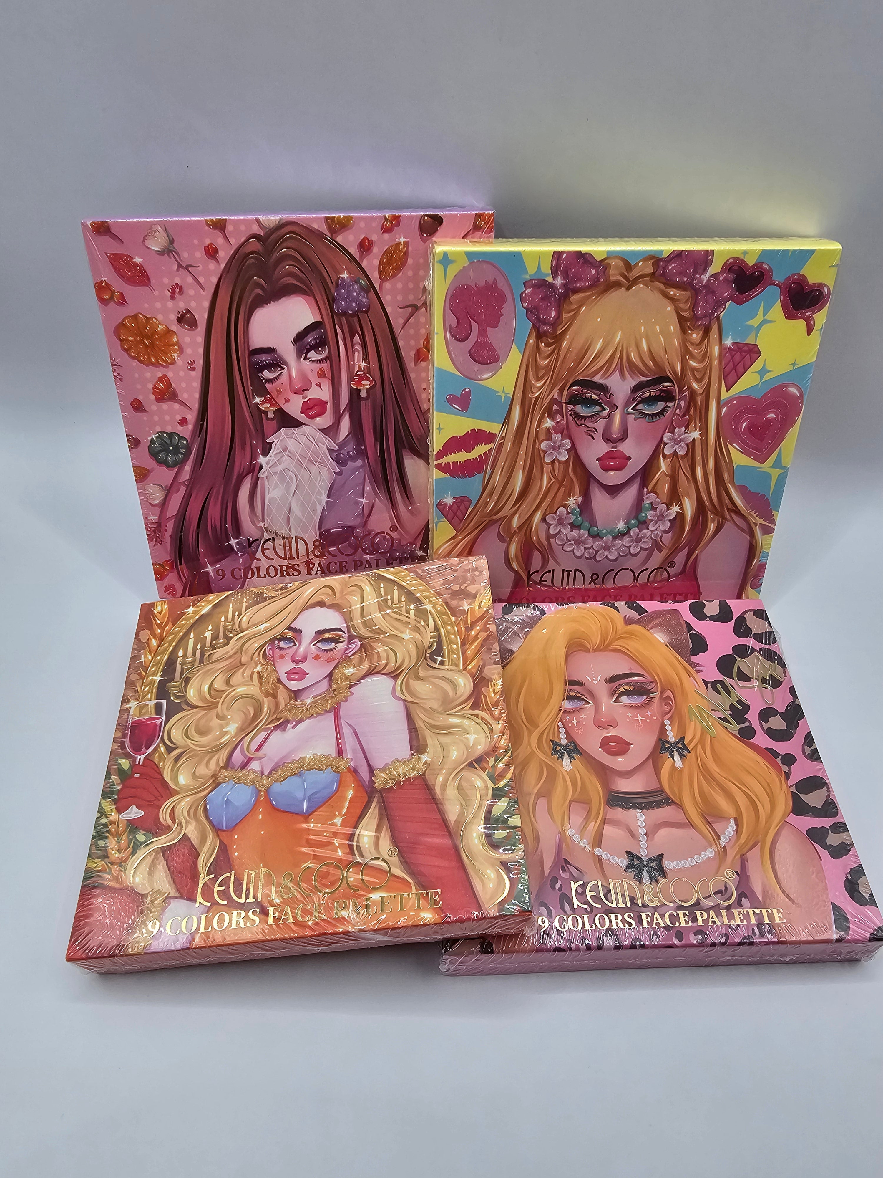 Paleta Sombra de Olhos 9 Cores Kevin & Coco