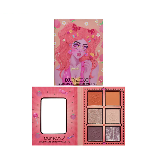 Paleta Sombra Olhos 6 Cores Kevin & Coco