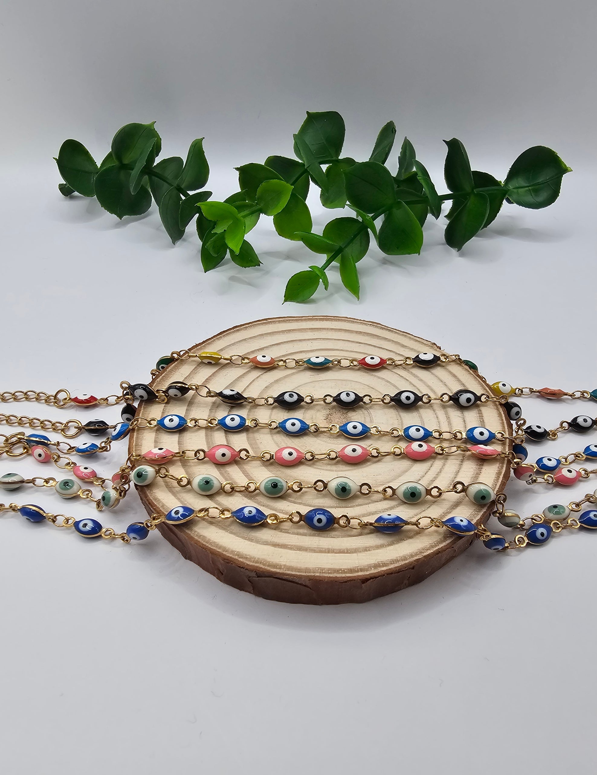 Pulseira Dourada Olho Grego