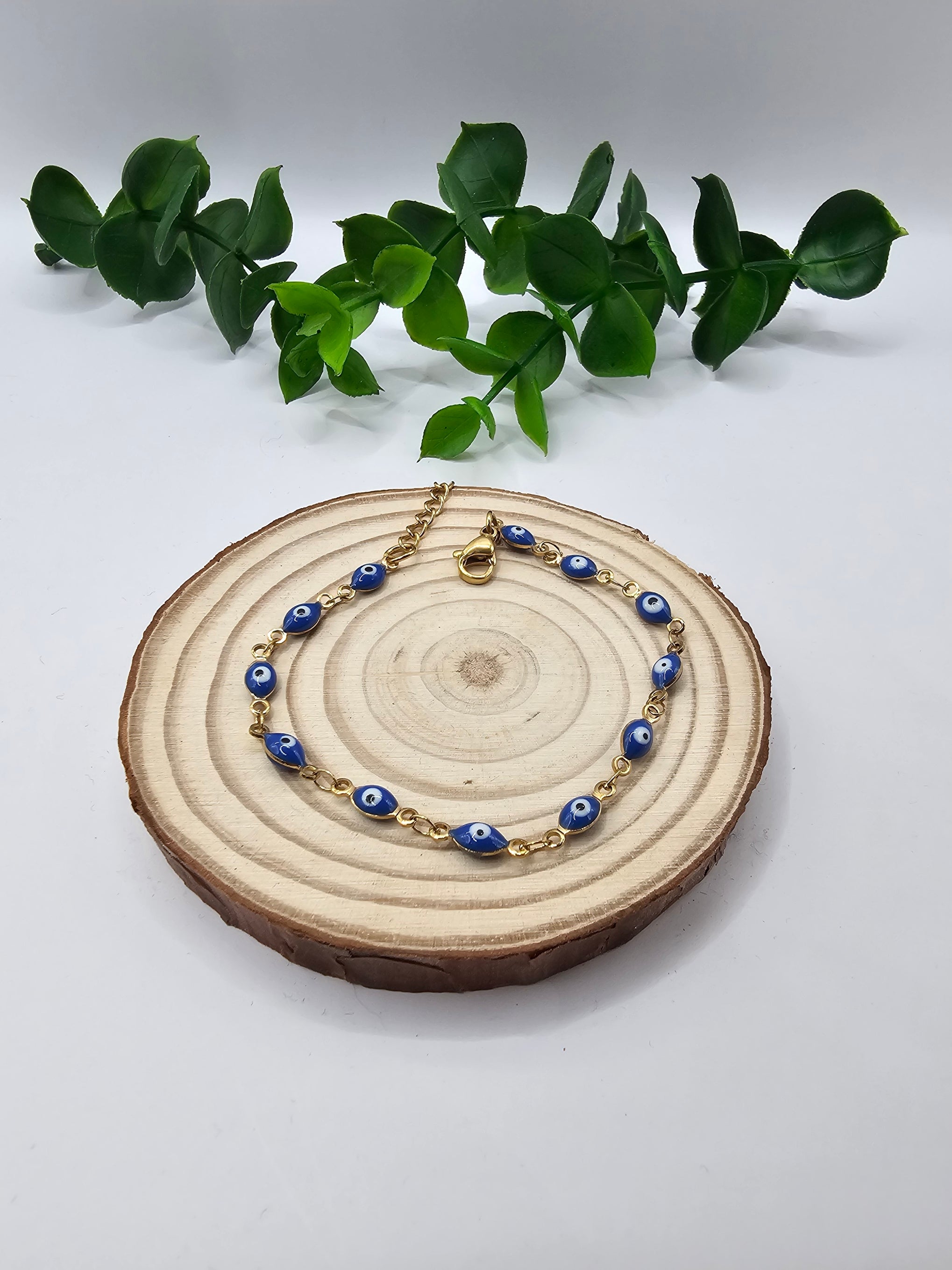 Pulseira Dourada Olho Grego