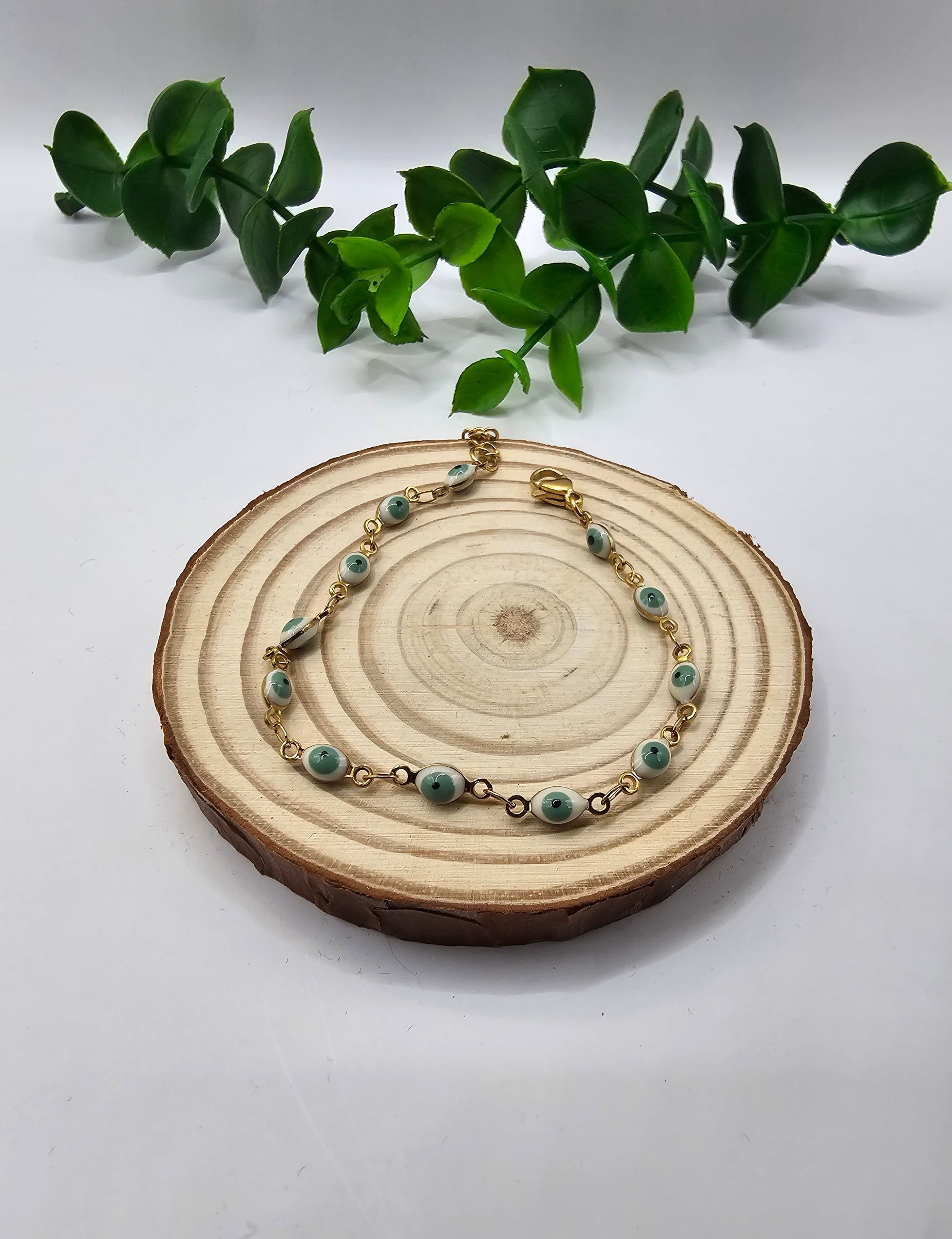 Pulseira Dourada Olho Grego