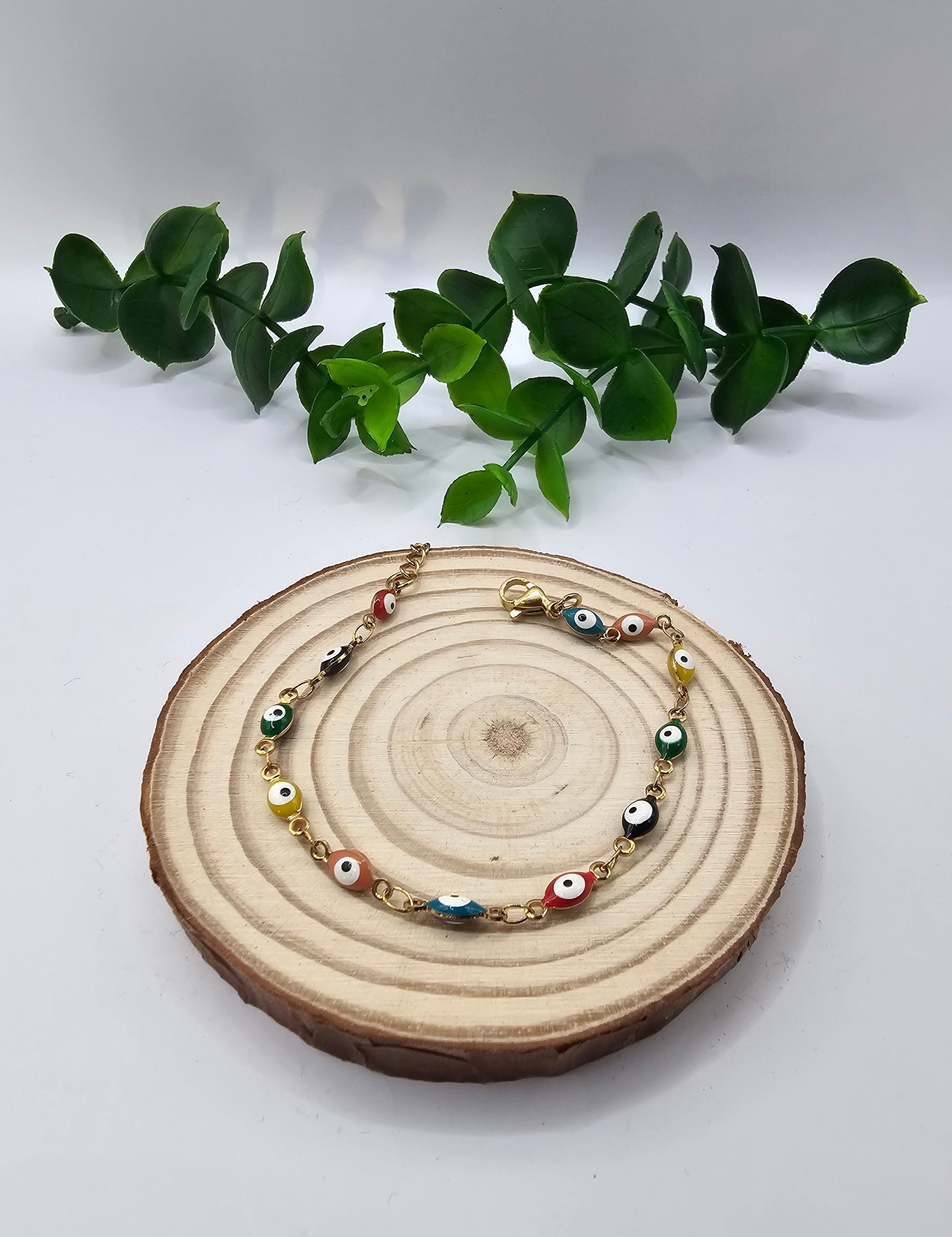 Pulseira Dourada Olho Grego