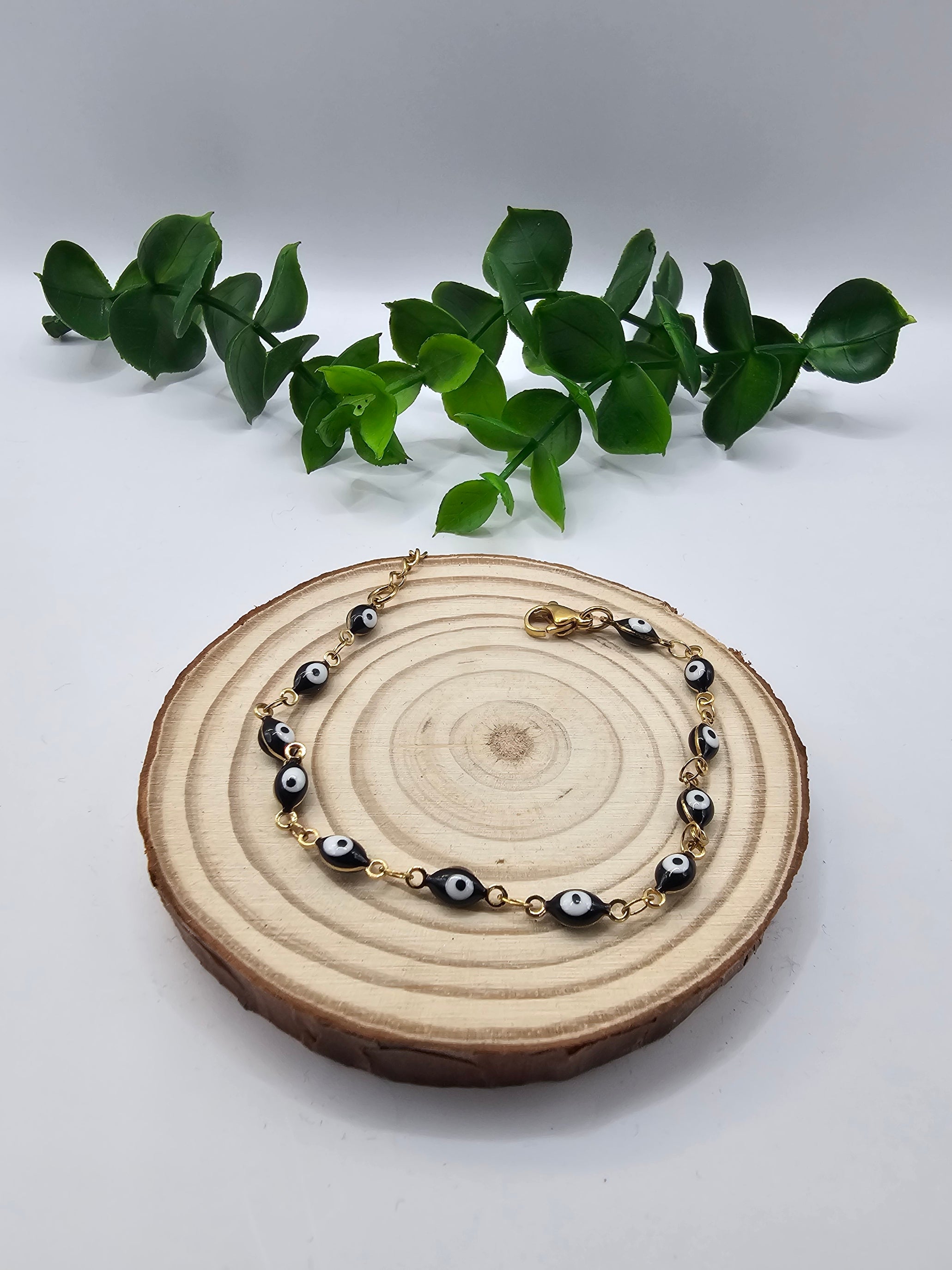 Pulseira Dourada Olho Grego
