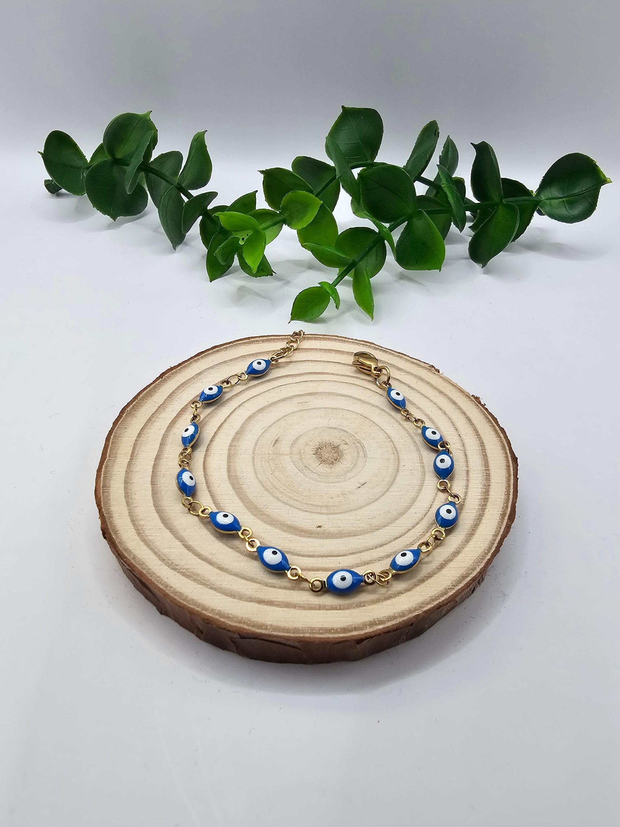 Pulseira Dourada Olho Grego